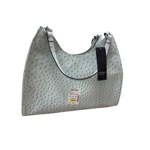 Mondani NY Womens Mint Green Ostrich-Embossed Handbag Purse SKU 7229